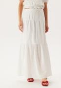BUBBLEROOM Broderie Anglaise Maxi Skirt White XS