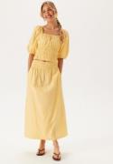 BUBBLEROOM Square Neck Smock Top Yellow XS