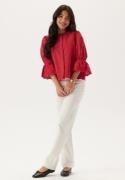 Happy Holly Broderie Anglaise Blouse Red 44/46