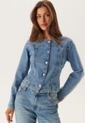 ONLY Onlgina Tailored Jacket Dnm Light Blue Denim XS