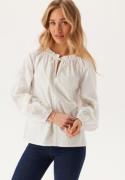 BUBBLEROOM Broderie Anglaise Tie Blouse  White XL