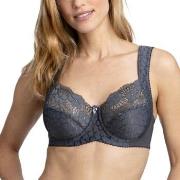 Miss Mary Jacquard And Lace Underwire Bra BH Mørkgrå  G 105 Dame