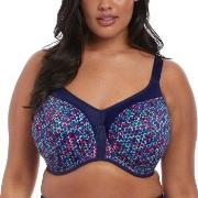 Elomi BH Energise Underwire Sport Support Bra Marine mønster E 90 Dame