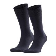 Falke Strømper 2P Happy Socks Marine Str 39/42 Herre