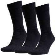 Amanda Christensen Strømper 3P Grade Merino Wool Sock Antracit Str 43/...