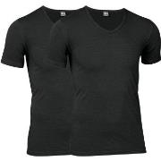 JBS 2P Organic Cotton V-Neck T-shirt Svart økologisk bomull XX-Large H...