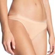 Calida Truser Natural Comfort Thong Beige bomull Small Dame