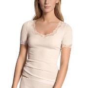 Calida Richesse Lace Short-sleeve Top Benhvit 40-42 Dame