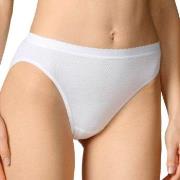 Calida Truser Slip/Hosen Minislip White Hvit bomull Large Dame