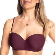 Calvin Klein Core Solid Structured Bandeu Bikini Vinrød  B 36 Dame