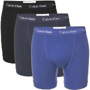 Calvin Klein 3P Cotton Stretch Boxer Brief Blå bomull Large Herre
