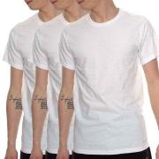 Calvin Klein 3P Cotton Stretch Crew Neck T-Shirt Hvit bomull X-Large H...