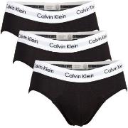 Calvin Klein 3P Cotton Stretch Hip Brief Svart bomull Medium Herre