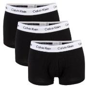Calvin Klein 3P Cotton Stretch Low Rise Trunks Svart bomull X-Large He...