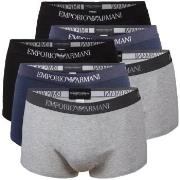 Armani Pure Cotton Trunks 6P Grå/Blå bomull X-Large Herre