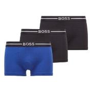 BOSS 3P Organic Cotton Trunk Svart/Blå bomull Large Herre