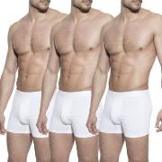 Bread and Boxers Boxer Briefs 3P Hvit økologisk bomull Medium Herre