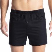Calida Cotton Code Boxer Shorts With Fly Svart bomull Large Herre