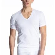 Calida Cotton Code V-Shirt Hvit bomull Medium Herre