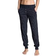 Calida Favourites Dreams Pants With Cuff Mørkblå bomull Large Dame
