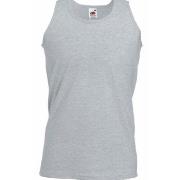 Fruit of the Loom Athletic Vest Gråmelerad bomull Medium Herre