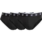 CR7 Cristiano Ronaldo 3P Basic Brief Svart bomull Medium Herre