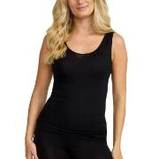 Damella Wool And Silk Tank Top Svart ull 40 Dame