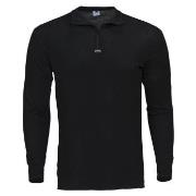 Dovre Wool Long Sleeve With Zipper Svart merinoull X-Large Herre