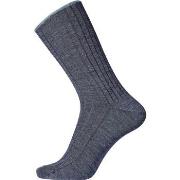 Egtved Strømper Wool No Elastic Rib Socks Blå Str 45/48