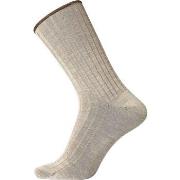 Egtved Strømper Wool No Elastic Rib Socks Beige Str 45/48