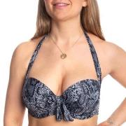 Missya Rose Bikini Strapless Halterneck Print Svart mønstret G 70 Dame