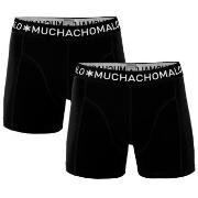 Muchachomalo 2P Solid Boxer UPP1 Svart bomull Medium Herre