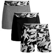 Muchachomalo 3P Cotton Stretch Duche Boxer Svart/Grå bomull Large Herr...