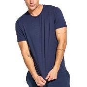 Panos Emporio Base Bamboo Tee Marine X-Large Herre