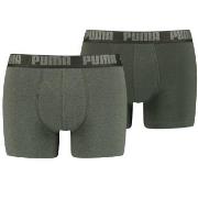 Puma 2P Basic Boxer Grønn bomull Large Herre