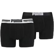 Puma 2P Everyday Placed Logo Boxer Svart bomull Small Herre