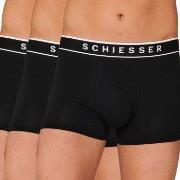 Schiesser 3P 95-5 Organic Cotton Rio Boxer Helsvart X-Large Herre