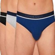 Schiesser 3P 95-5 Organic Cotton Rio Brief Blå/Grå bomull Medium Herre