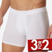 Schiesser 2P Authentic Shorts With Fly Hvit bomull Medium Herre
