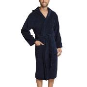 Schiesser Essentials Terry Cloth Bathrobe Marine bomull Medium Herre