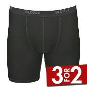 Sloggi For Men Basic Long Svart bomull Medium Herre