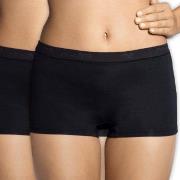 Sloggi Truser 2P Sensual Fresh Shorts Svart 38 Dame