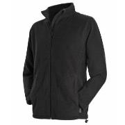 Stedman Active Fleece Jacket For Men Svart polyester X-Large Herre
