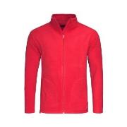 Stedman Active Fleece Jacket For Men Rød polyester X-Large Herre