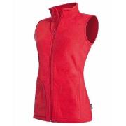 Stedman Active Fleece Vest For Women Rød polyester Large Dame