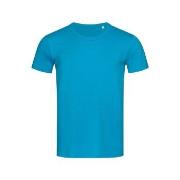 Stedman Ben (Crew Neck) For Men Blå ringspunnet bomull Large Herre