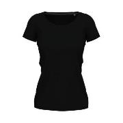 Stedman Claire Crew Neck Svart ringspunnet bomull Large Dame