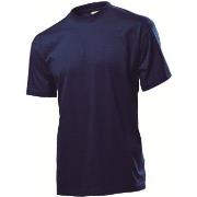 Stedman Classic Men T-shirt Marine bomull X-Large Herre
