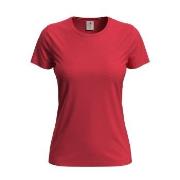 Stedman Classic Women T-shirt Rød bomull X-Large Dame