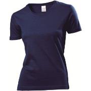 Stedman Classic Women T-shirt Marine bomull Large Dame